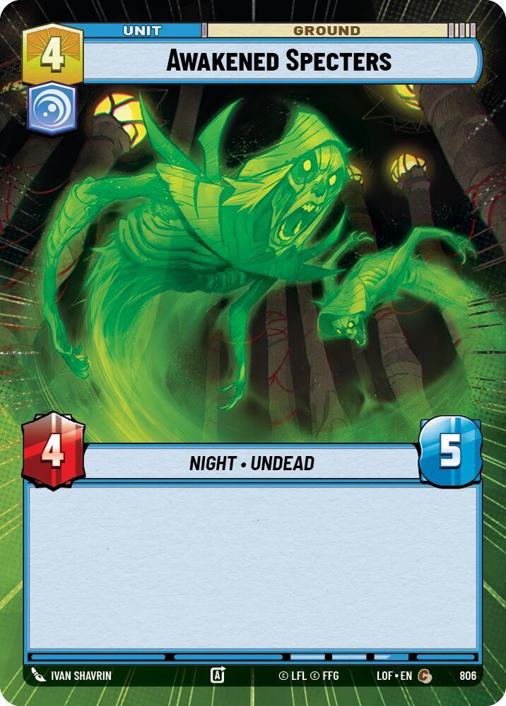 Awakened Specters (Hyperspace Foil) (806) [Legends of the Force]