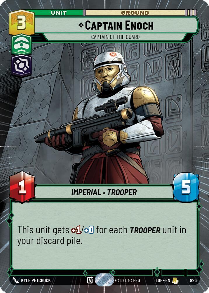 Captain Enoch - Captain of the Guard (Hyperspace Foil) (823) [Legends of the Force]