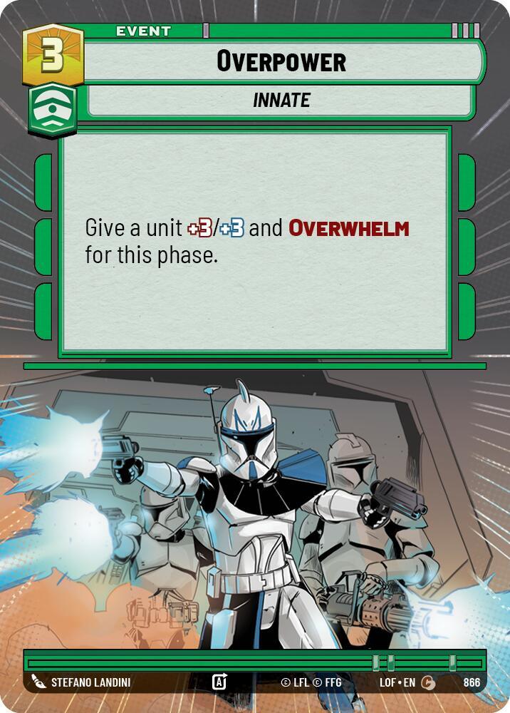 Overpower (Hyperspace Foil) (866) [Legends of the Force]