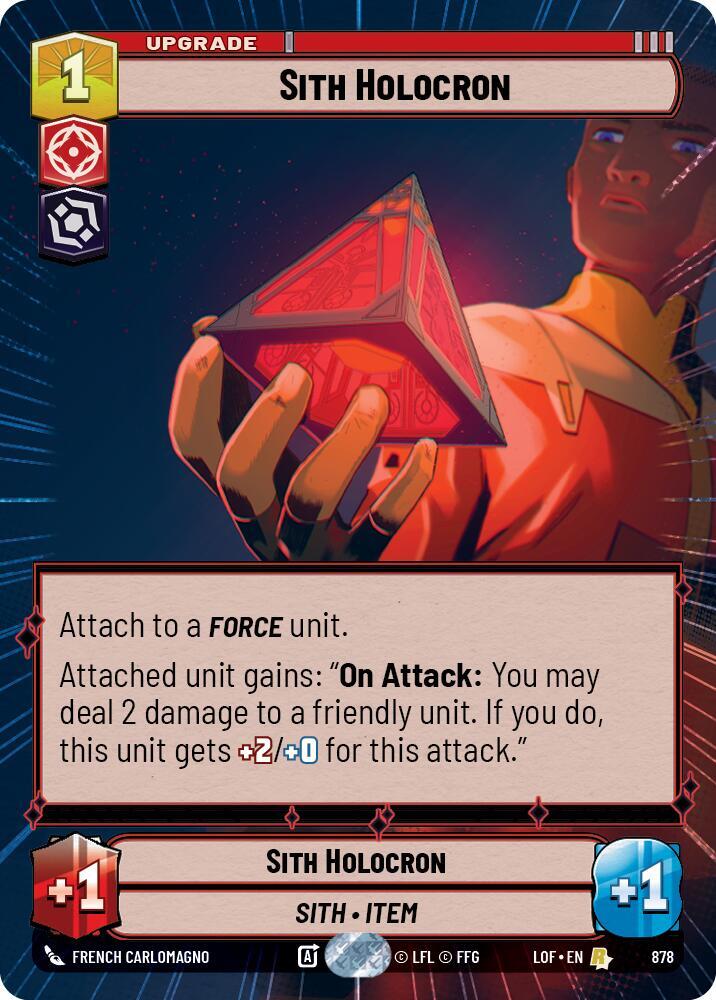 Sith Holocron (Hyperspace Foil) (878) [Legends of the Force]