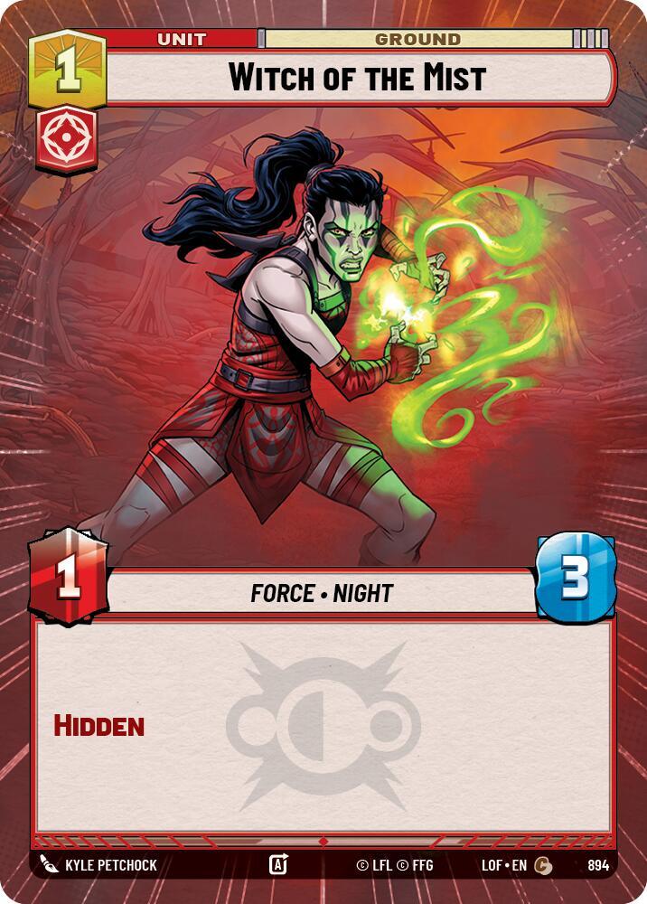 Witch of the Mist (Hyperspace Foil) (894) [Legends of the Force]