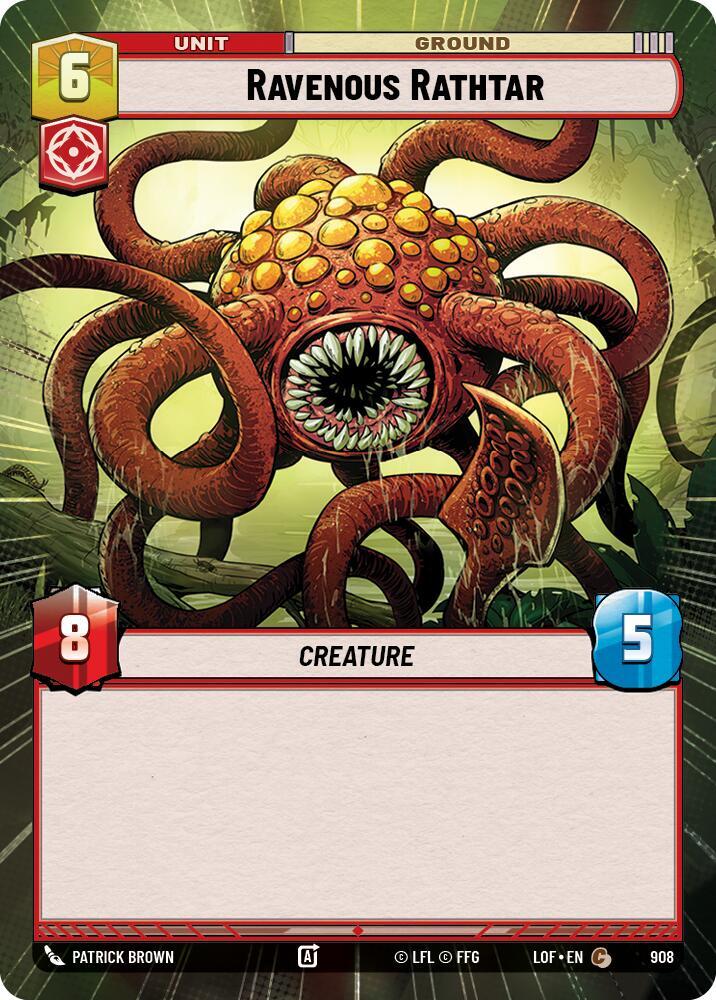 Ravenous Rathtar (Hyperspace Foil) (908) [Legends of the Force]