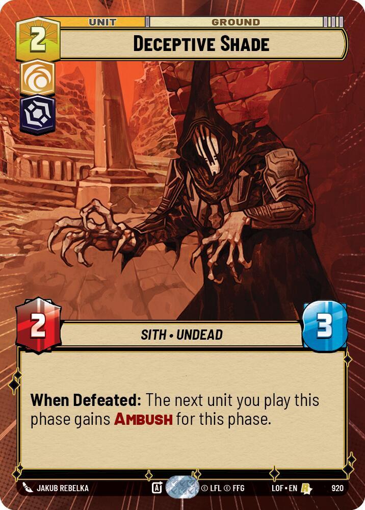 Deceptive Shade (Hyperspace Foil) (920) [Legends of the Force]