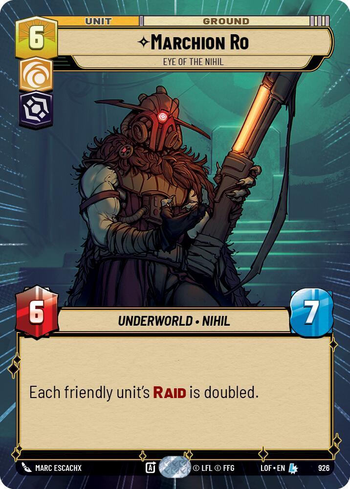 Marchion Ro - Eye of the Nihil (Hyperspace Foil) (926) [Legends of the Force]