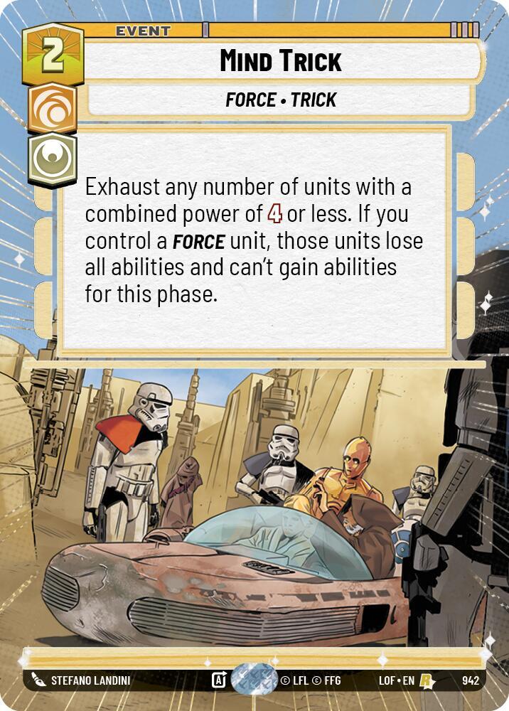 Mind Trick (Hyperspace Foil) (942) [Legends of the Force]