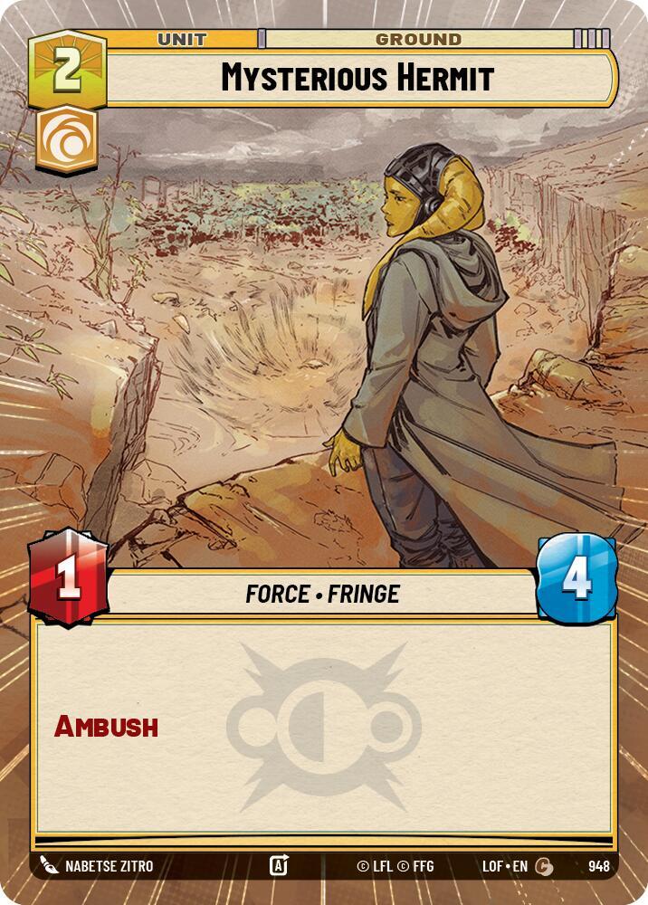 Mysterious Hermit (Hyperspace Foil) (948) [Legends of the Force]