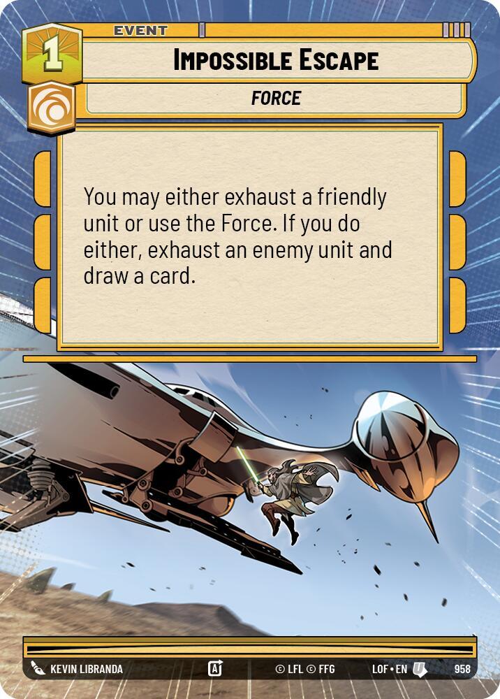 Impossible Escape (Hyperspace Foil) (958) [Legends of the Force]