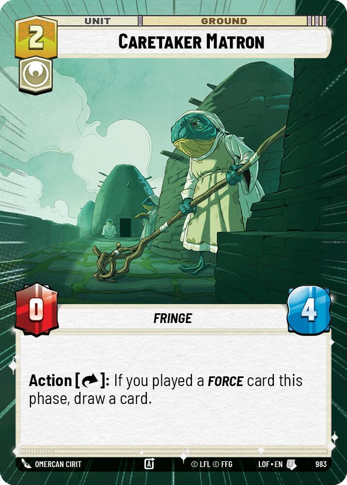 Caretaker Matron (Hyperspace Foil) (983) [Legends of the Force]
