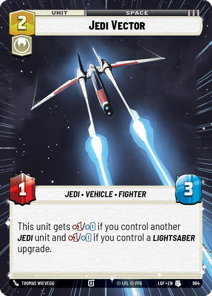 Jedi Vector (Hyperspace Foil) (984) [Legends of the Force]