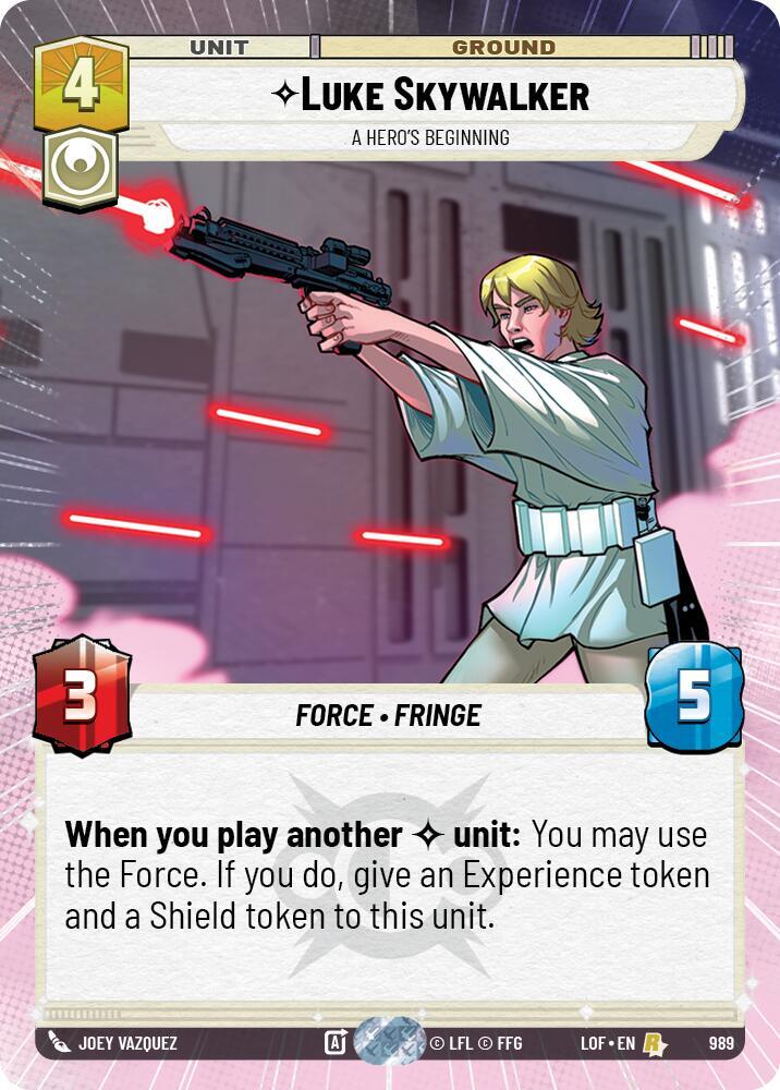 Luke Skywalker - A Hero's Beginning (Hyperspace Foil) (989) [Legends of the Force]