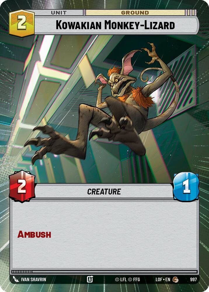 Kowakian Monkey-Lizard (Hyperspace Foil) (997) [Legends of the Force]