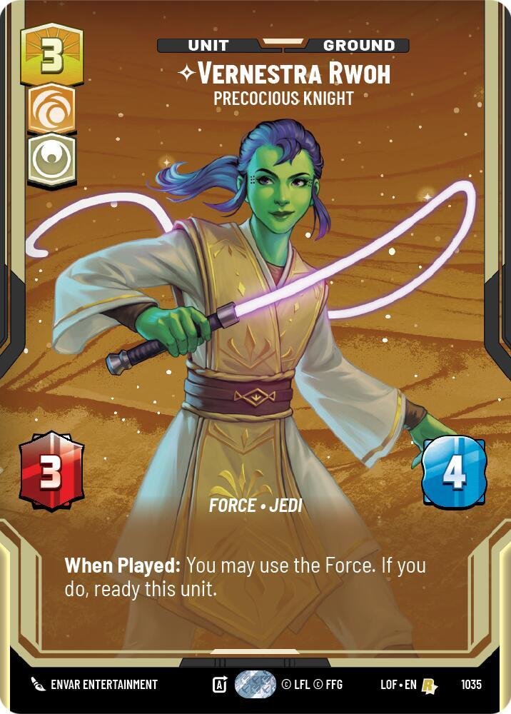 Vernestra Rwoh - Precocious Knight (Prestige) (1035) [Legends of the Force]