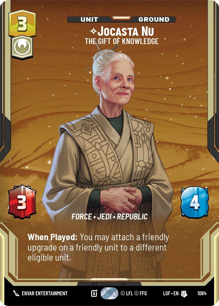 Jocasta Nu - The Gift of Knowledge (Prestige Foil) (1084) [Legends of the Force]