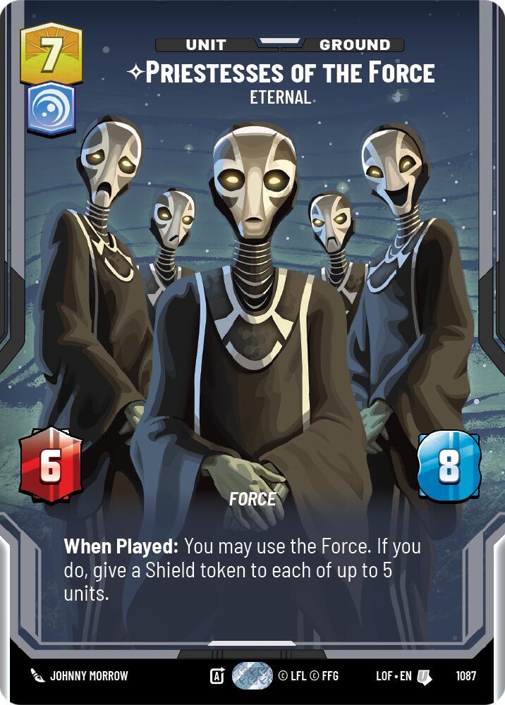 Priestesses of the Force - Eternal (Prestige Foil) (1087) [Legends of the Force]
