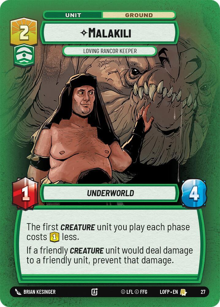 Malakili - Loving Rancor Keeper (Foil) (27) [Legends of the Force - Weekly Play Promos]