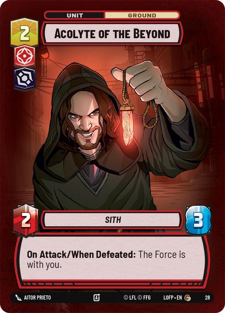 Acolyte of the Beyond (Foil) (28) [Legends of the Force - Weekly Play Promos]