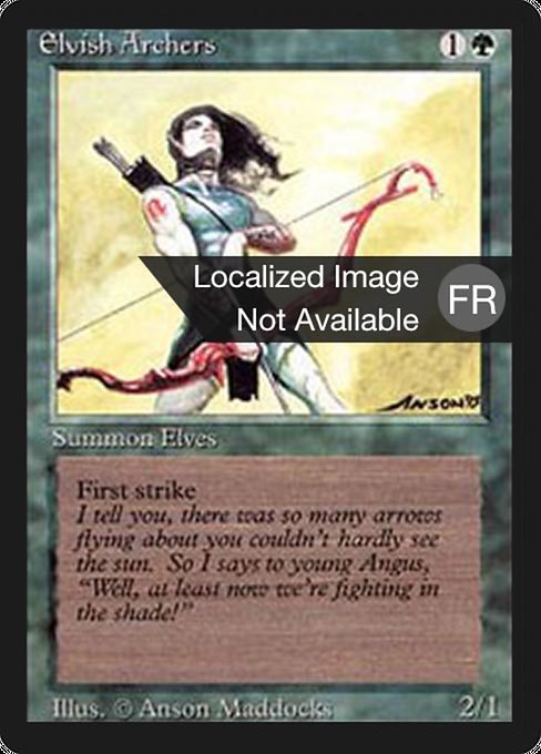 Elvish Archers (193) [Foreign Black Border]