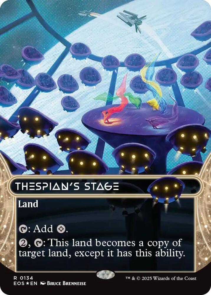 Thespian's Stage (0134) (Borderless) (Galaxy Foil) [Edge of Eternities: Stellar Sights]