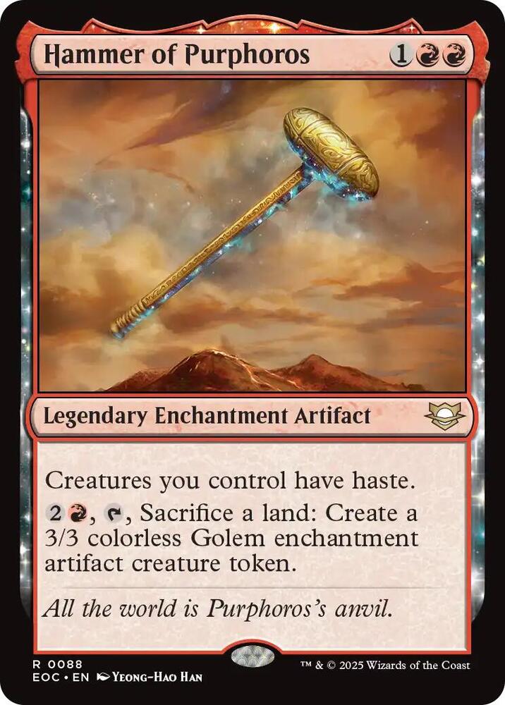 Hammer of Purphoros (88) [Edge of Eternities Commander]