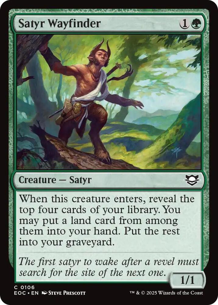 Satyr Wayfinder (106) [Edge of Eternities Commander]