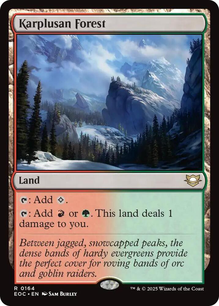 Karplusan Forest (164) [Edge of Eternities Commander]