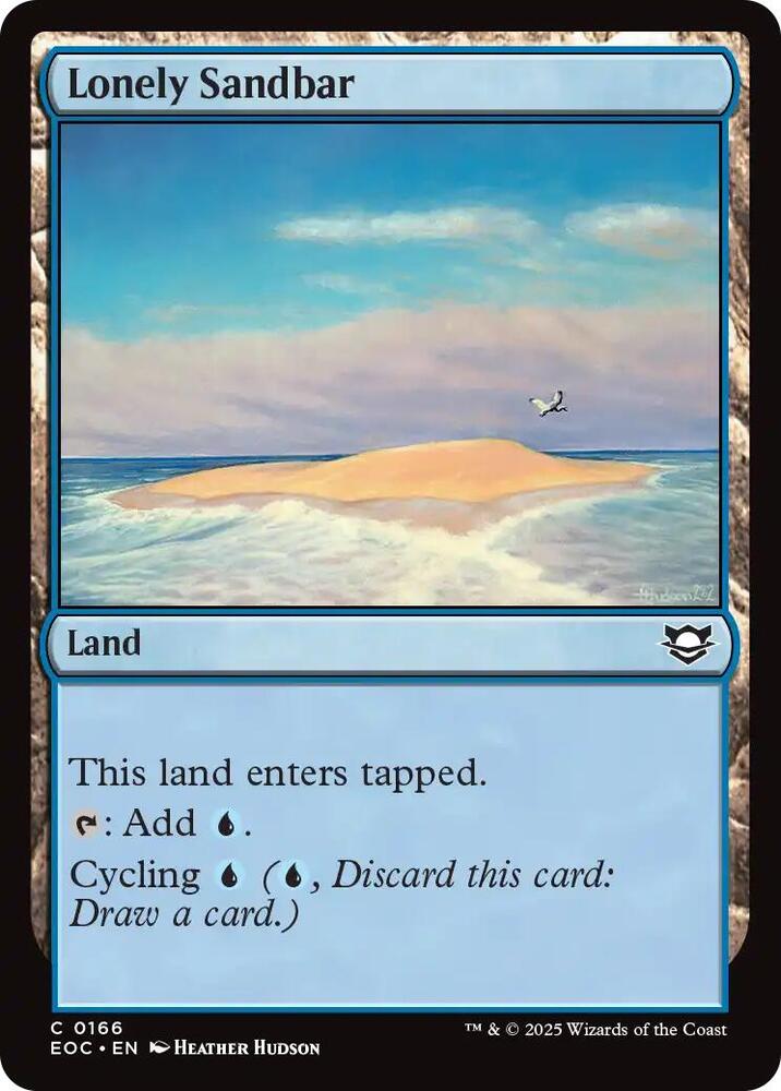 Lonely Sandbar (166) [Edge of Eternities Commander]