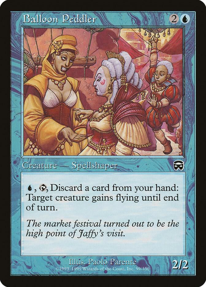 Balloon Peddler (59) [Mercadian Masques]