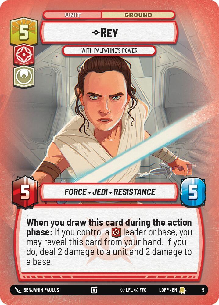 Rey - With Palpatine's Power (9) [Legends of the Force - Weekly Play Promos]