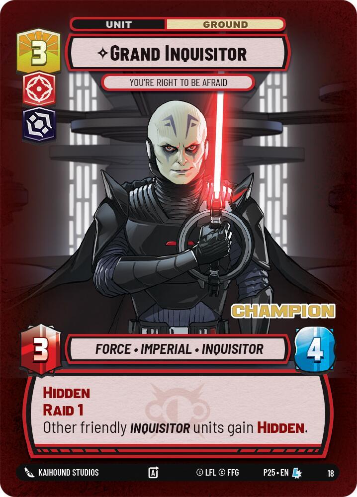 Grand Inquisitor - You're Right to Be Afraid (Champion) (18) [Organized Play Promos]