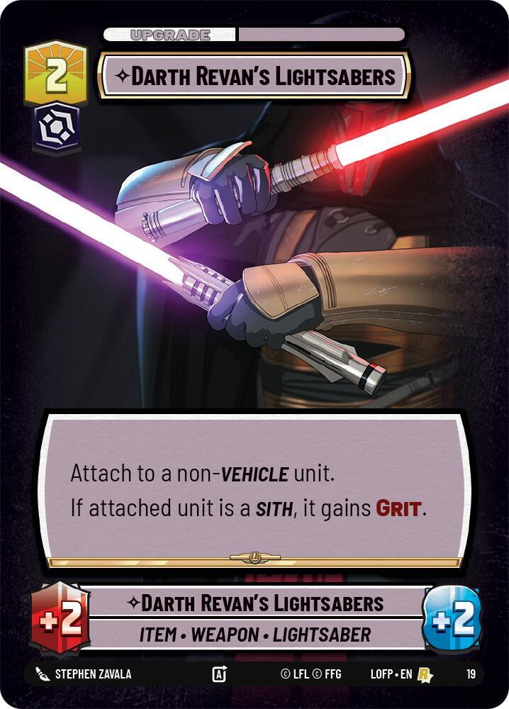 Darth Revan's Lightsabers (19) [Organized Play Promos]