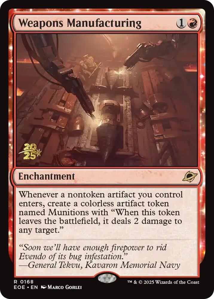 Weapons Manufacturing (168) [Prerelease Cards]