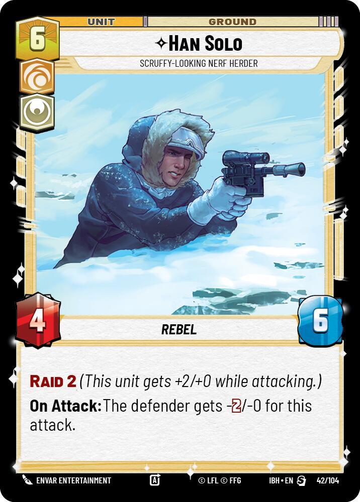Han Solo - Scruffy-Looking Nerf Herder (42/104) [Intro Battle: Hoth]