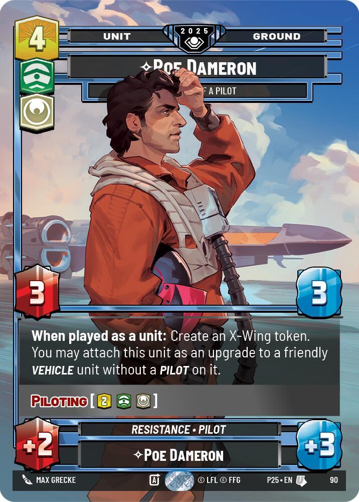 Poe Dameron - One Hell of a Pilot (90) [Organized Play Promos]