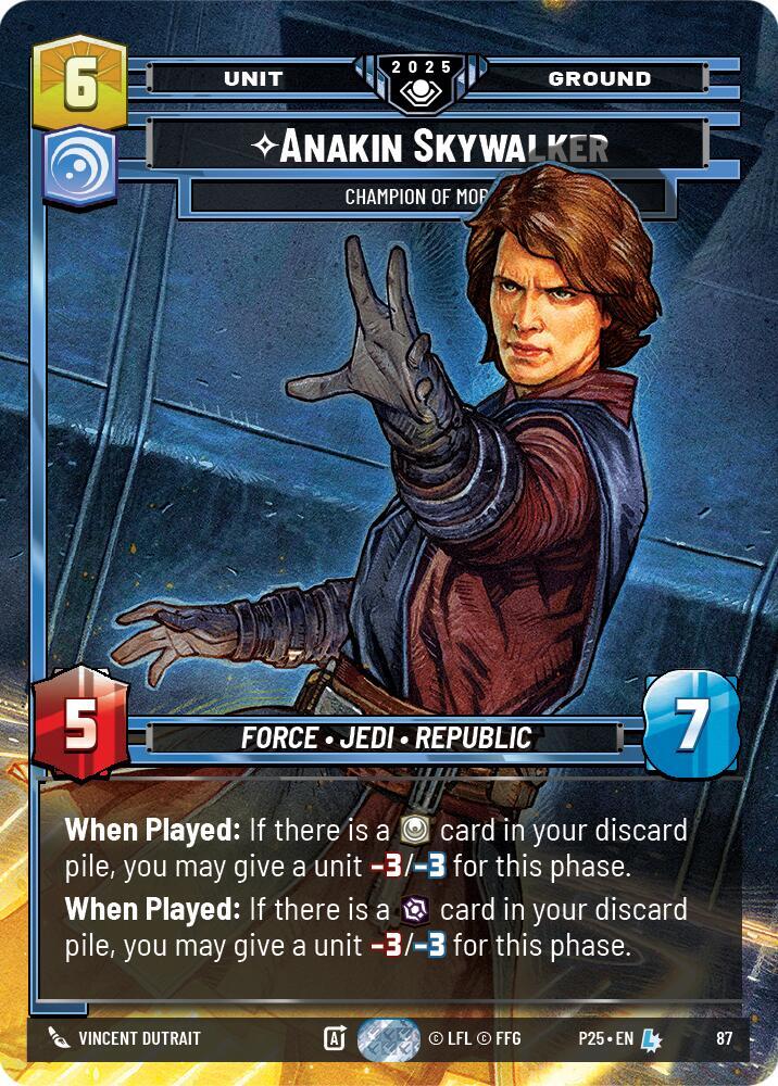 Anakin Skywalker - Champion of Mortis (87) [Organized Play Promos]