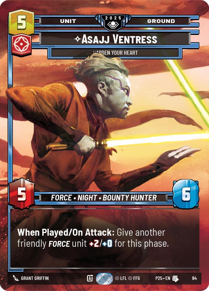 Asajj Ventress - Harden Your Heart (84) [Organized Play Promos]