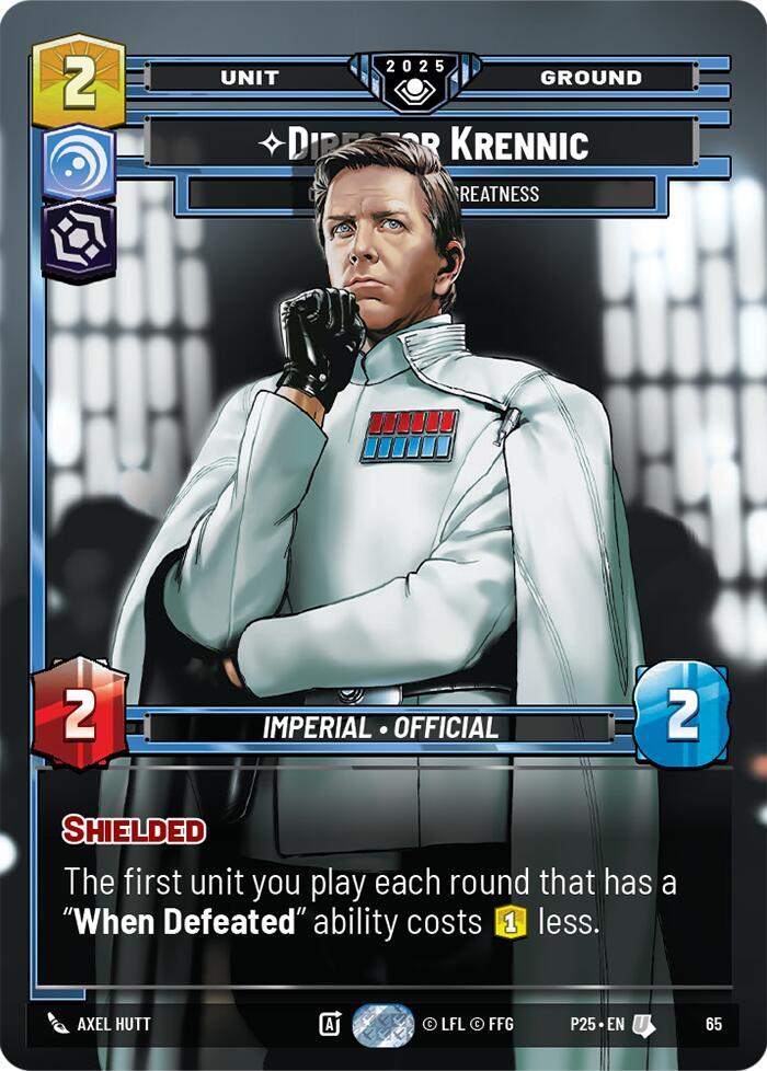 Director Krennic - On the Verge of Greatness (65) [Organized Play Promos]