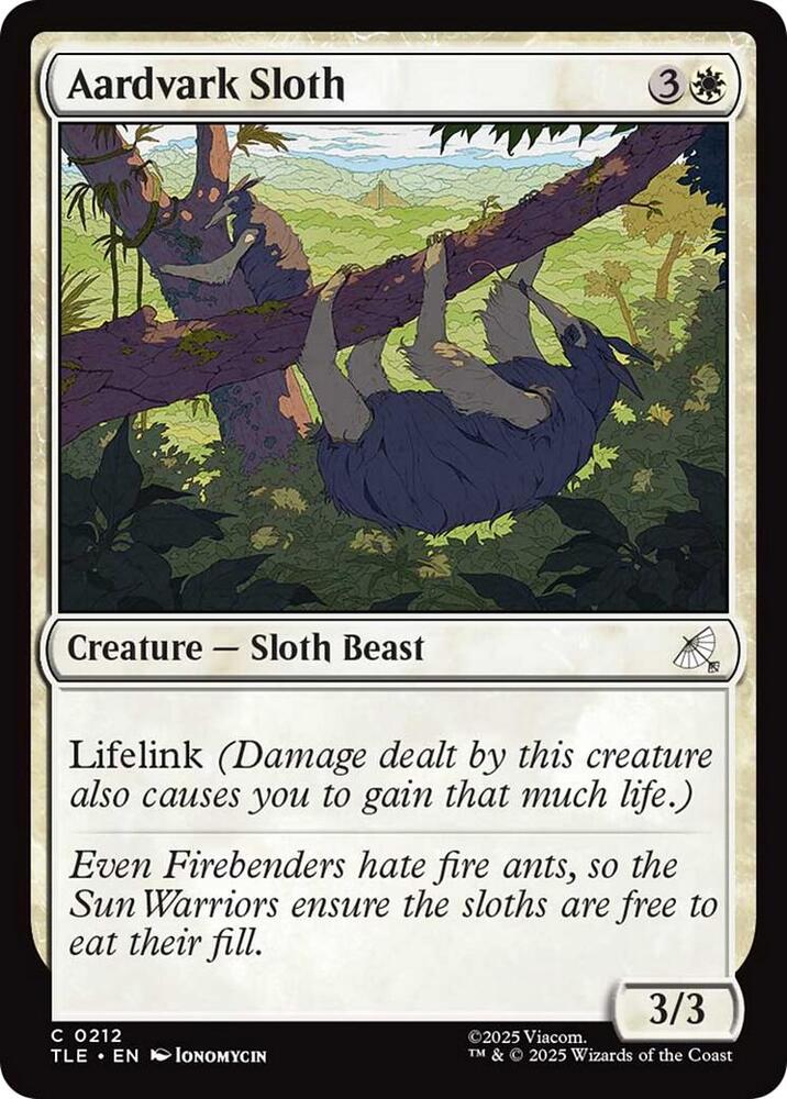 Aardvark Sloth (0212) [Avatar: The Last Airbender: Eternal-Legal]