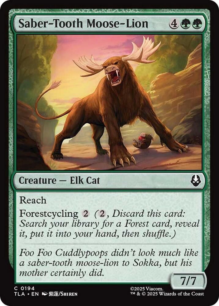 Saber-Tooth Moose-Lion (194) [Avatar: The Last Airbender]