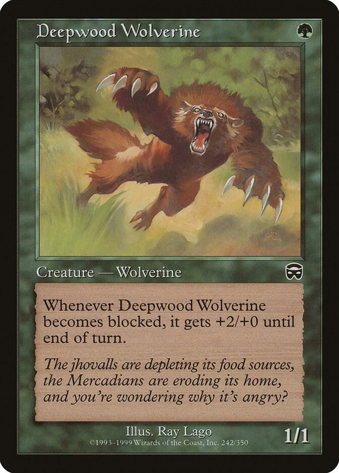 Deepwood Wolverine (242) [Mercadian Masques]
