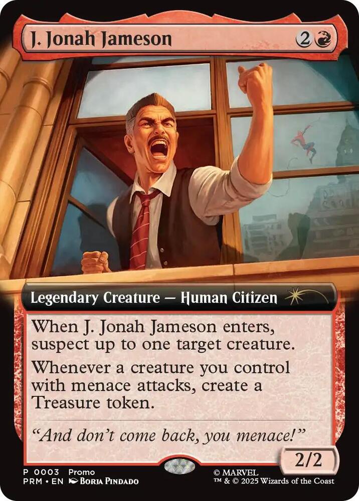 J. Jonah Jameson (Extended Art) (3) [Unique and Miscellaneous Promos]