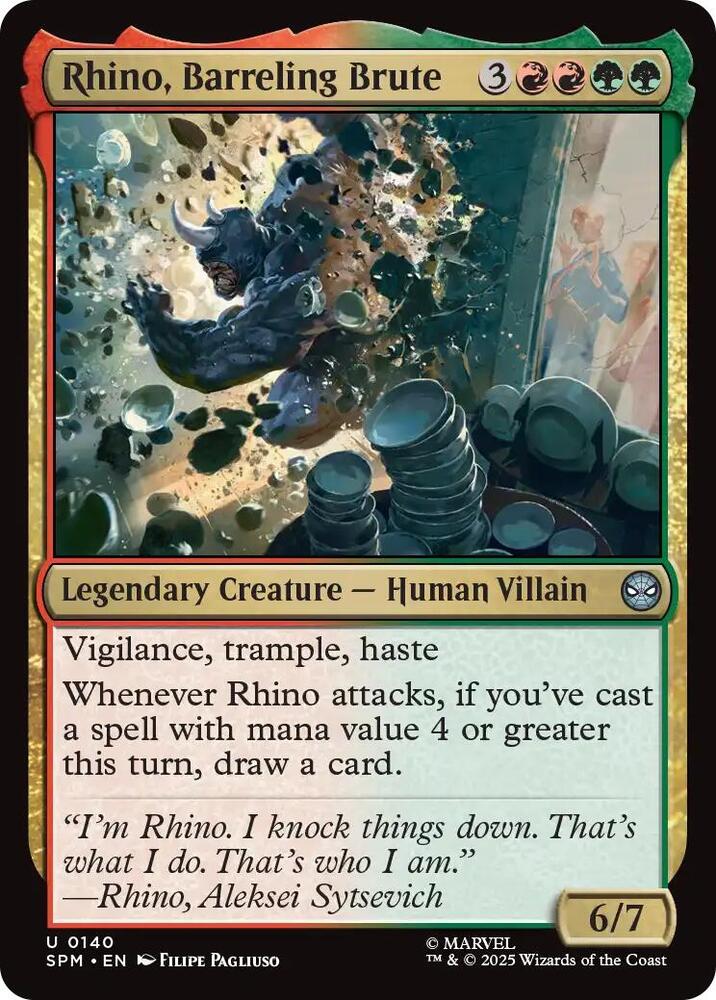 Rhino, Barreling Brute (140) [Marvel's Spider-Man]