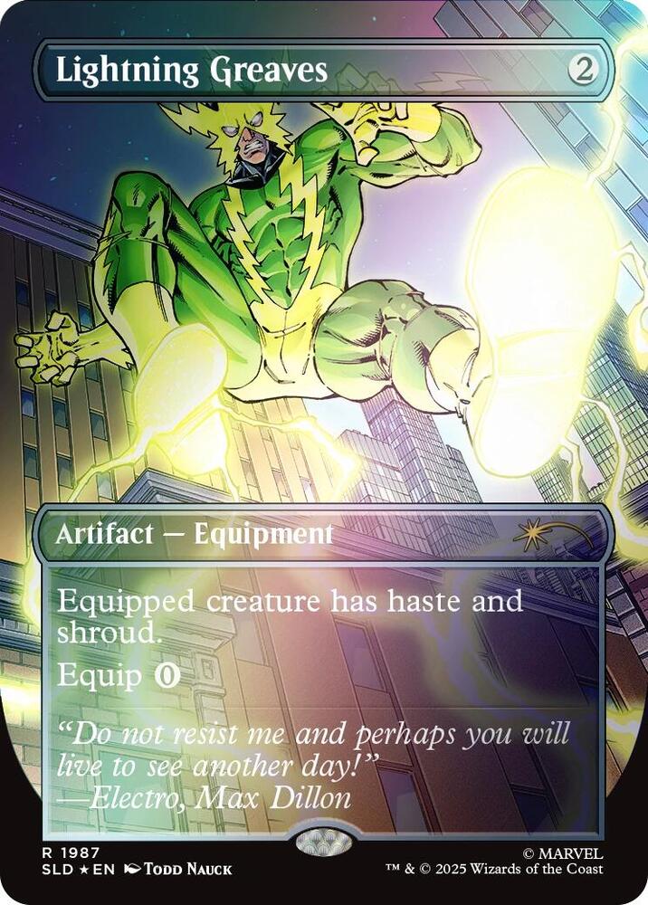 Lightning Greaves (1987) (Rainbow Foil) [Secret Lair Drop]