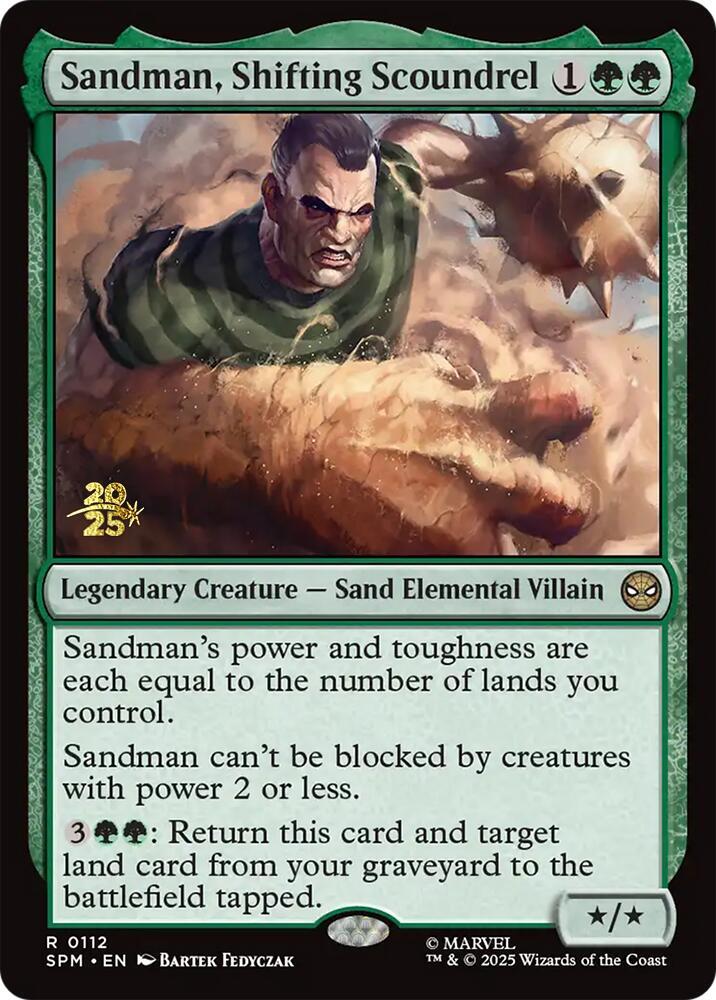 Sandman, Shifting Scoundrel (112) [Prerelease Cards]