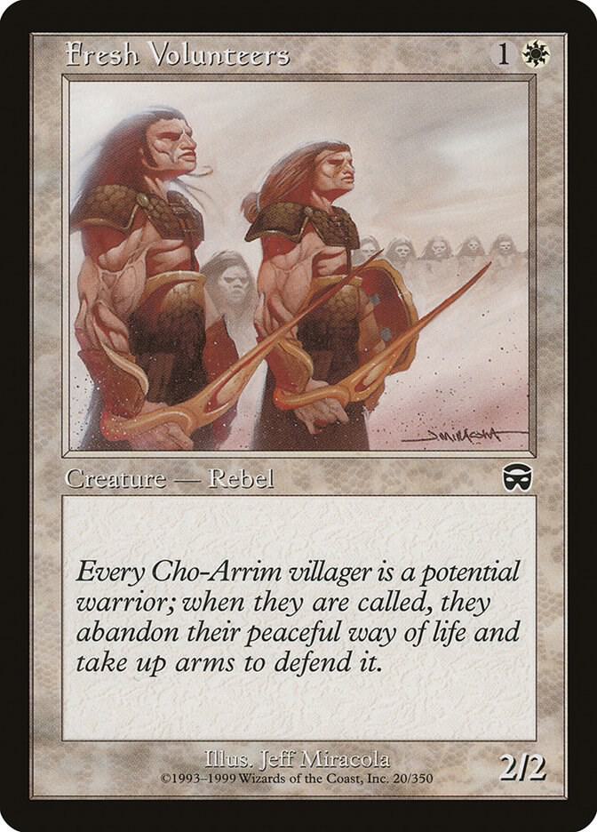 Fresh Volunteers (20) [Mercadian Masques]