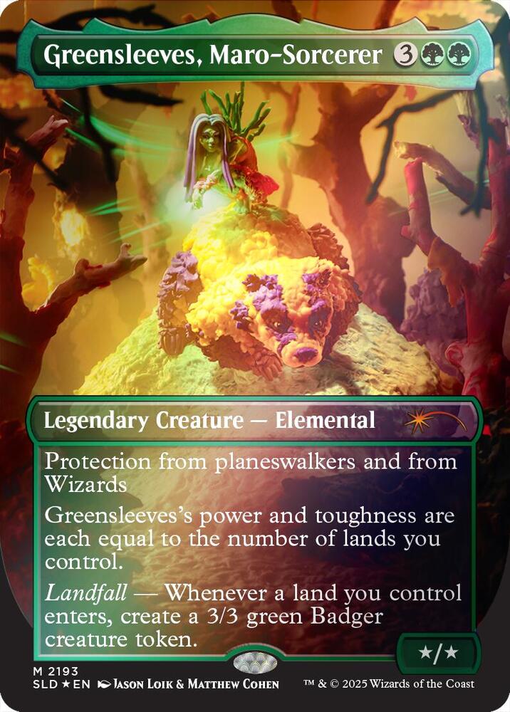 Greensleeves, Maro-Sorcerer (Rainbow Foil) (2193) [Secret Lair Drop]