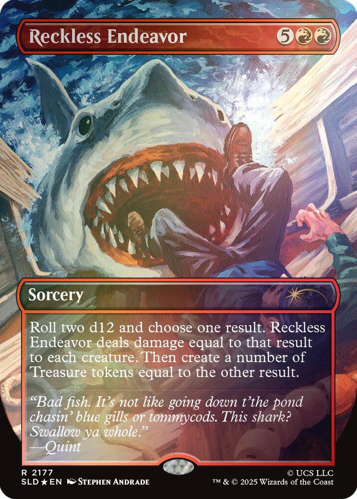 Reckless Endeavor (Rainbow Foil) (2177) [Secret Lair Drop]