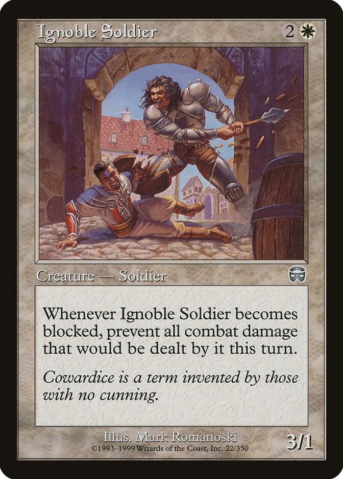 Ignoble Soldier (22) [Mercadian Masques]