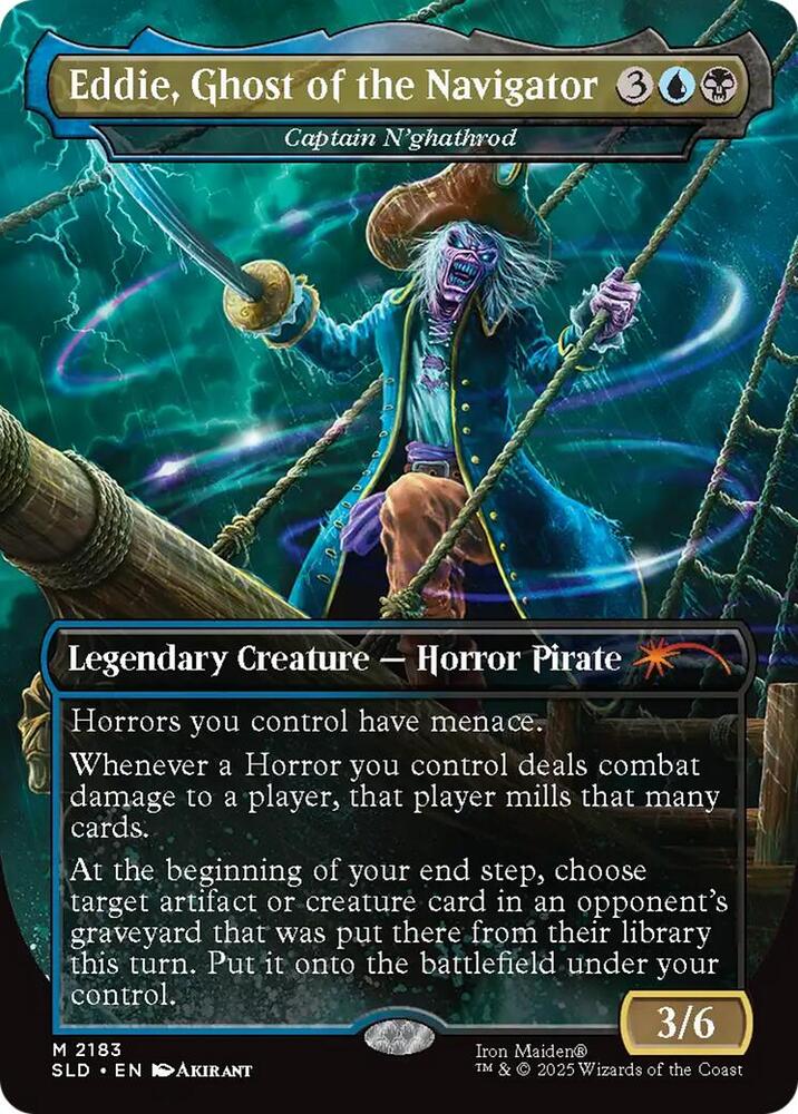Eddie, Ghost of the Navigator - Captain N'ghathrod (2183) [Secret Lair Drop]