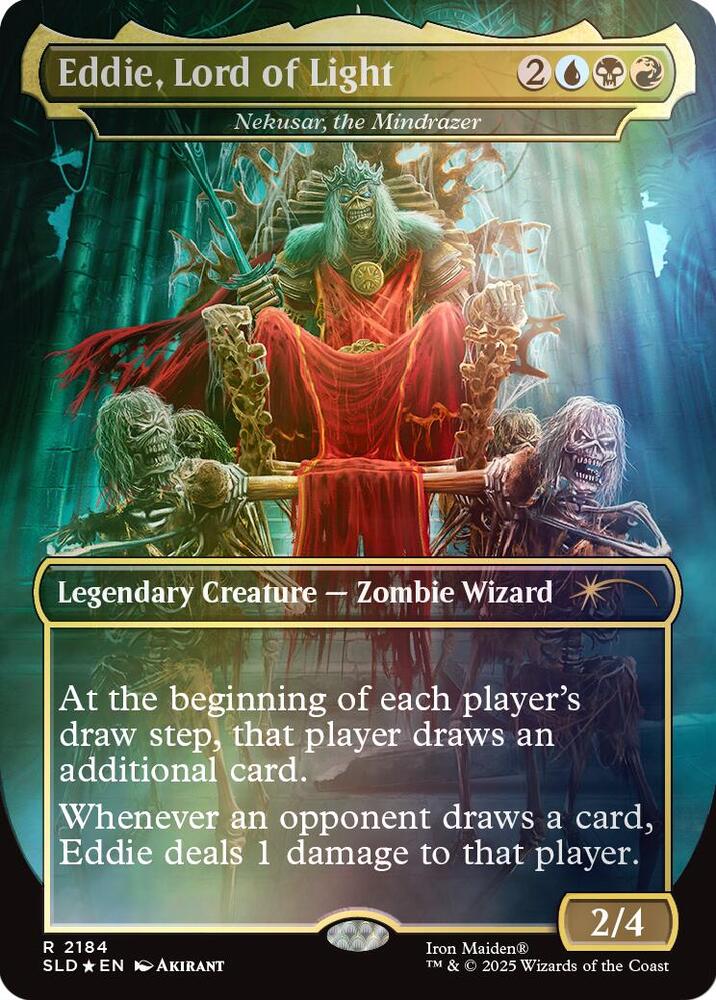 Eddie, Lord of Light - Nekusar, the Mindrazer (Rainbow Foil) (2184) [Secret Lair Drop]