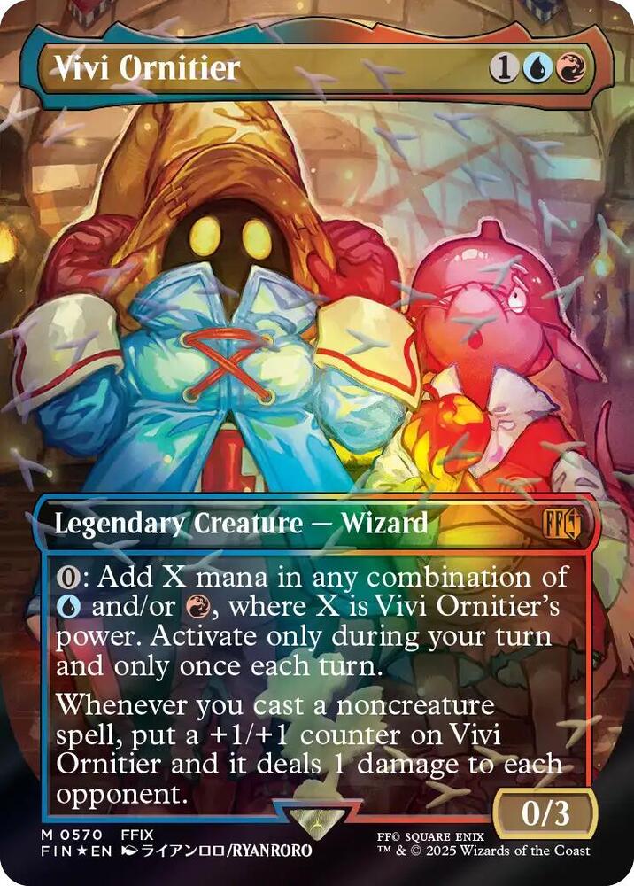 Vivi Ornitier (Borderless) (Chocobo Track Foil) (570) [Final Fantasy]